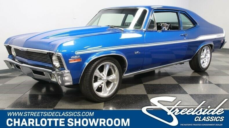 classic vintage chrome chevy muscle car big block bbc automatic vinyl stripes