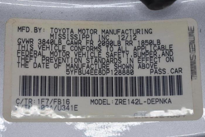 2013 toyota corolla s s 4dr sedan 4a for sale in saco, maine