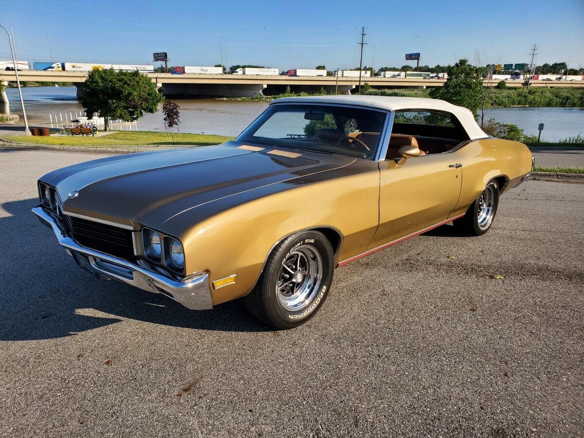 72 buick skylark convertible numbers matching - original miles - a/c - loaded