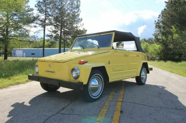 1973 volkswagen thing 1 yellow manual