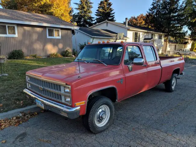 1981 chevy silverado 4x4 k30 3+3 crew cab