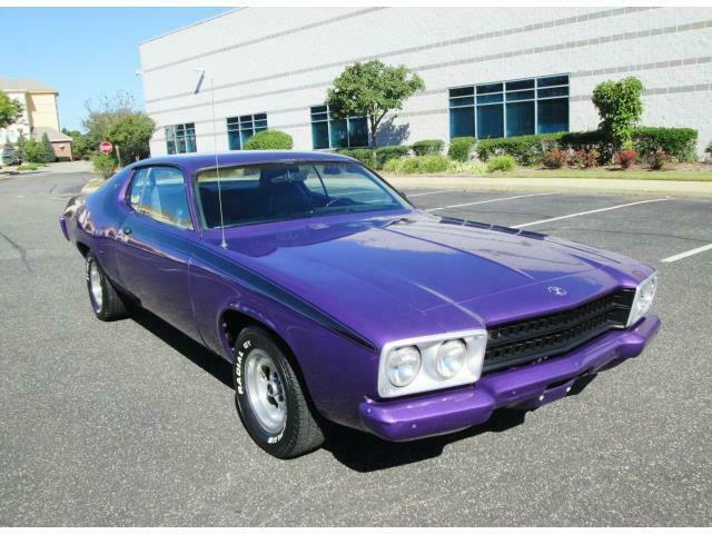 1973 plymouth satellite coupe 318 v8 road runner tribute plum crazy rare classic