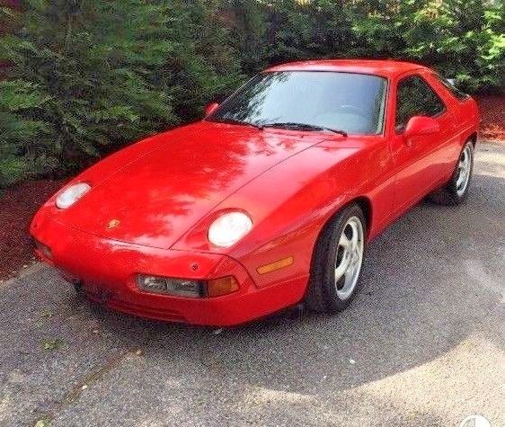 1987 porsche 928 s4 - guards red - black interior - low miles - original paint