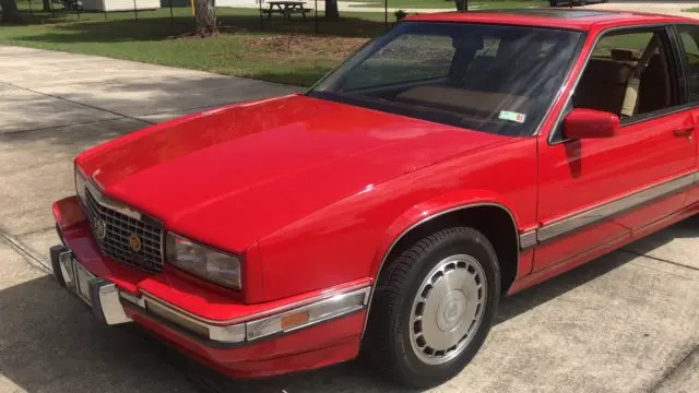 1991 cadillac eldorado touring coupe crimson red show or drive leather fast xlnt