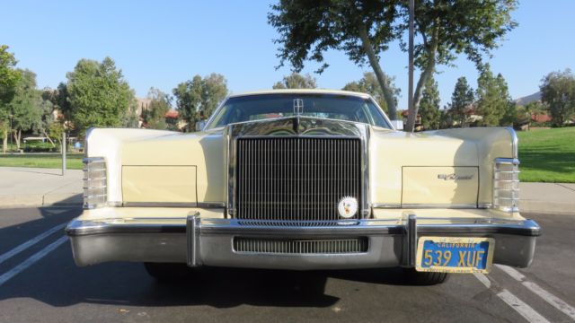 1979 lincoln continental town car - custom ordered calif car - family owned