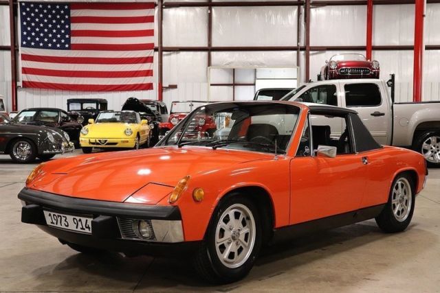 1973 porsche 914 2879 miles tangerine coupe 1.7i i4 manual