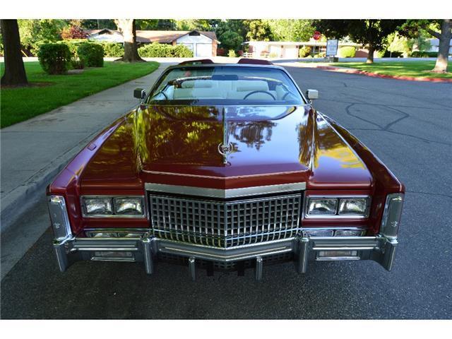 beautiful 1975 cadillac fleetwood eldorado convertible nice !!