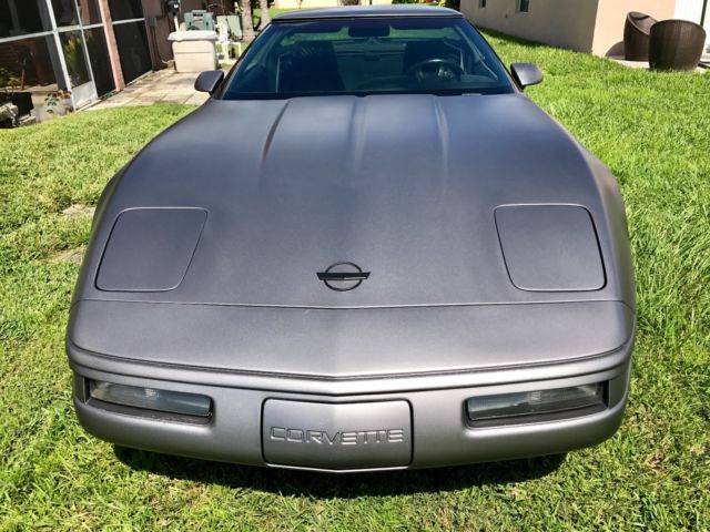 1992 corvette no reserve c4 lt1 zf6 manual 1 owner 95,xxx miles silver black