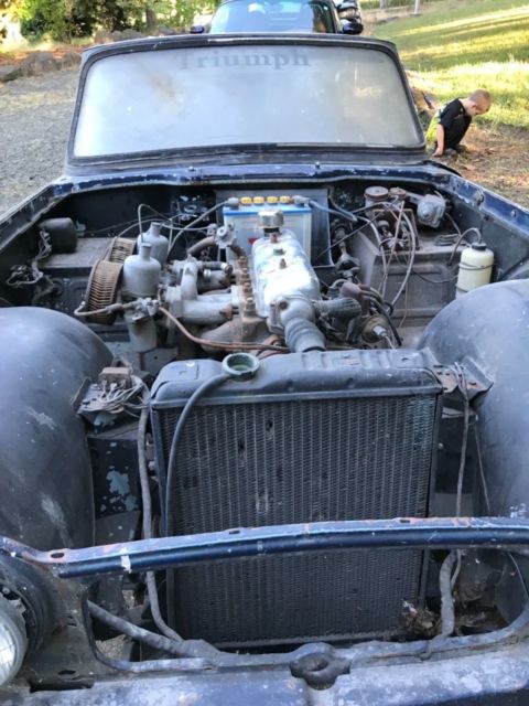 1966 triumph tr4 barn find , off the road 34 years , zero rust , all original
