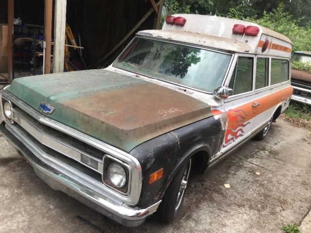 1970 chevy c10 suburban ambulance rat rod hot rod