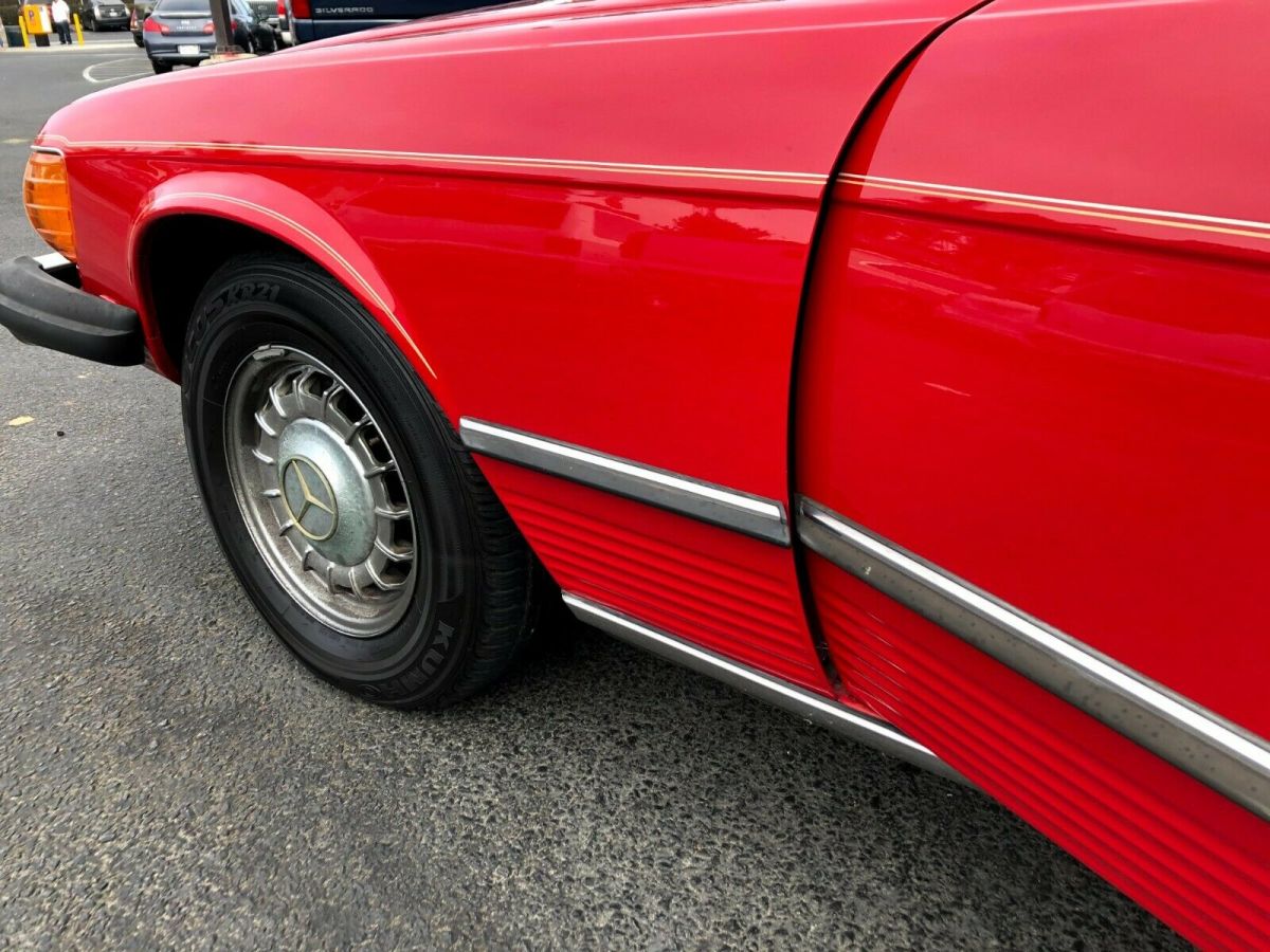 1979 red mercedes-benz 450 sl price lowered t0 $12,000