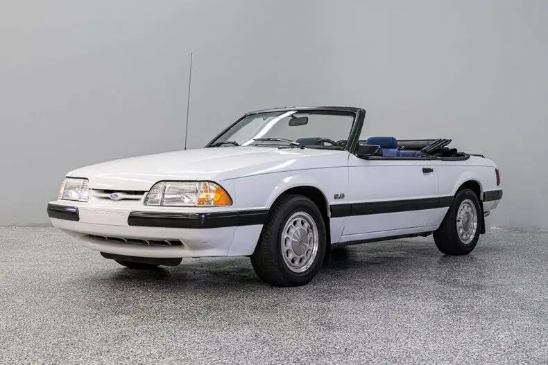 1988 ford mustang lx 8980 miles white convertible 5.0 l 4 spd auto