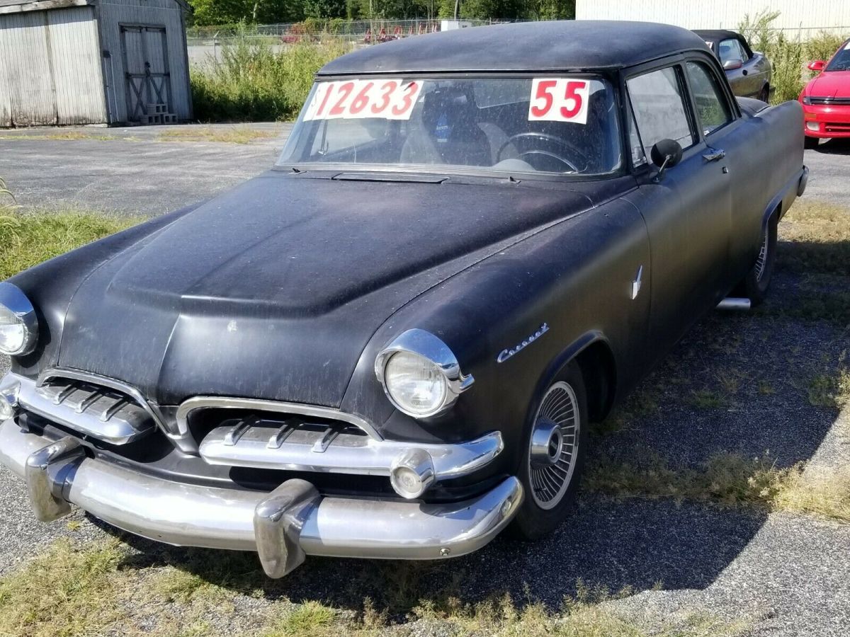 1955 dodge hemi coronet coupe black rwd manual