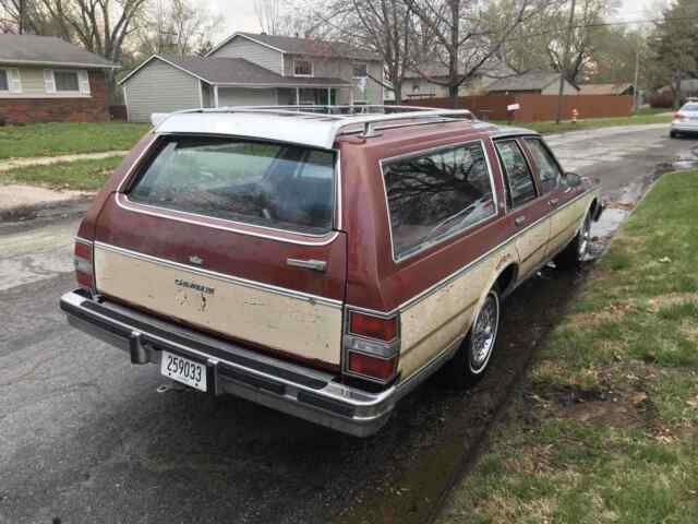 1984 chevrolet caprice wagon red rwd automatic classic