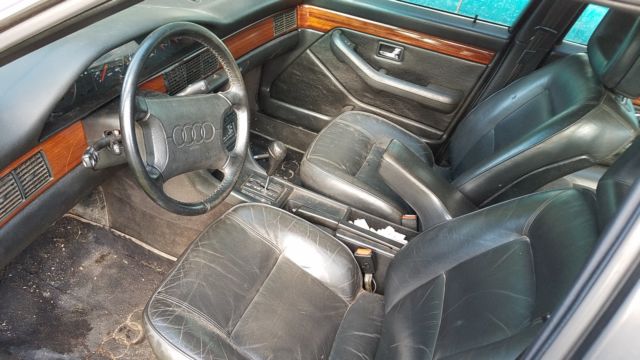 1991 classic car for sale audi 100. white, classic european car. interior clean