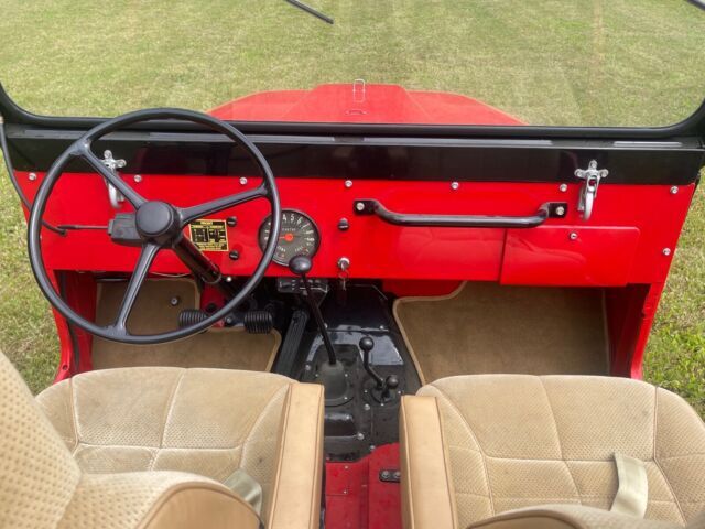 1964 willys cj-5 suv red 4wd manual