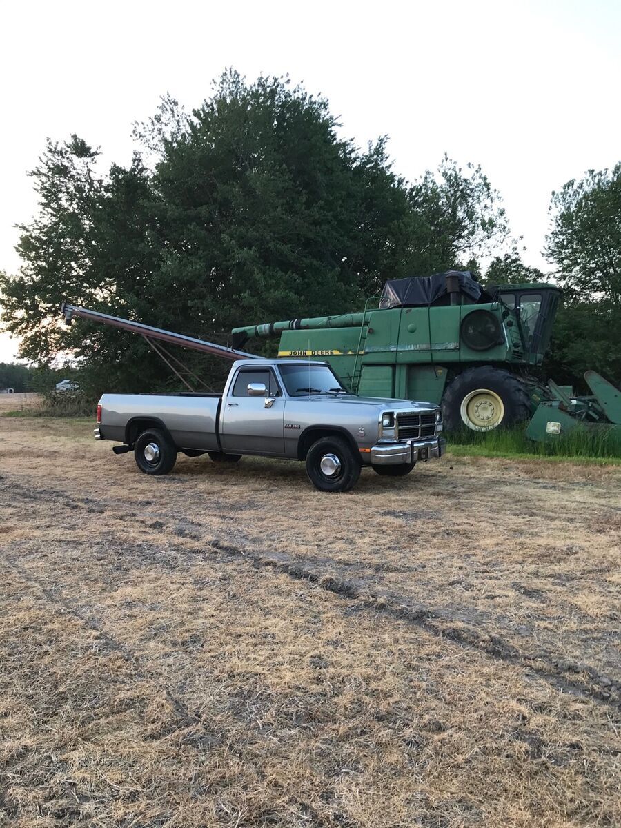 1991 dodge ram 2500 grey rwd manual d250