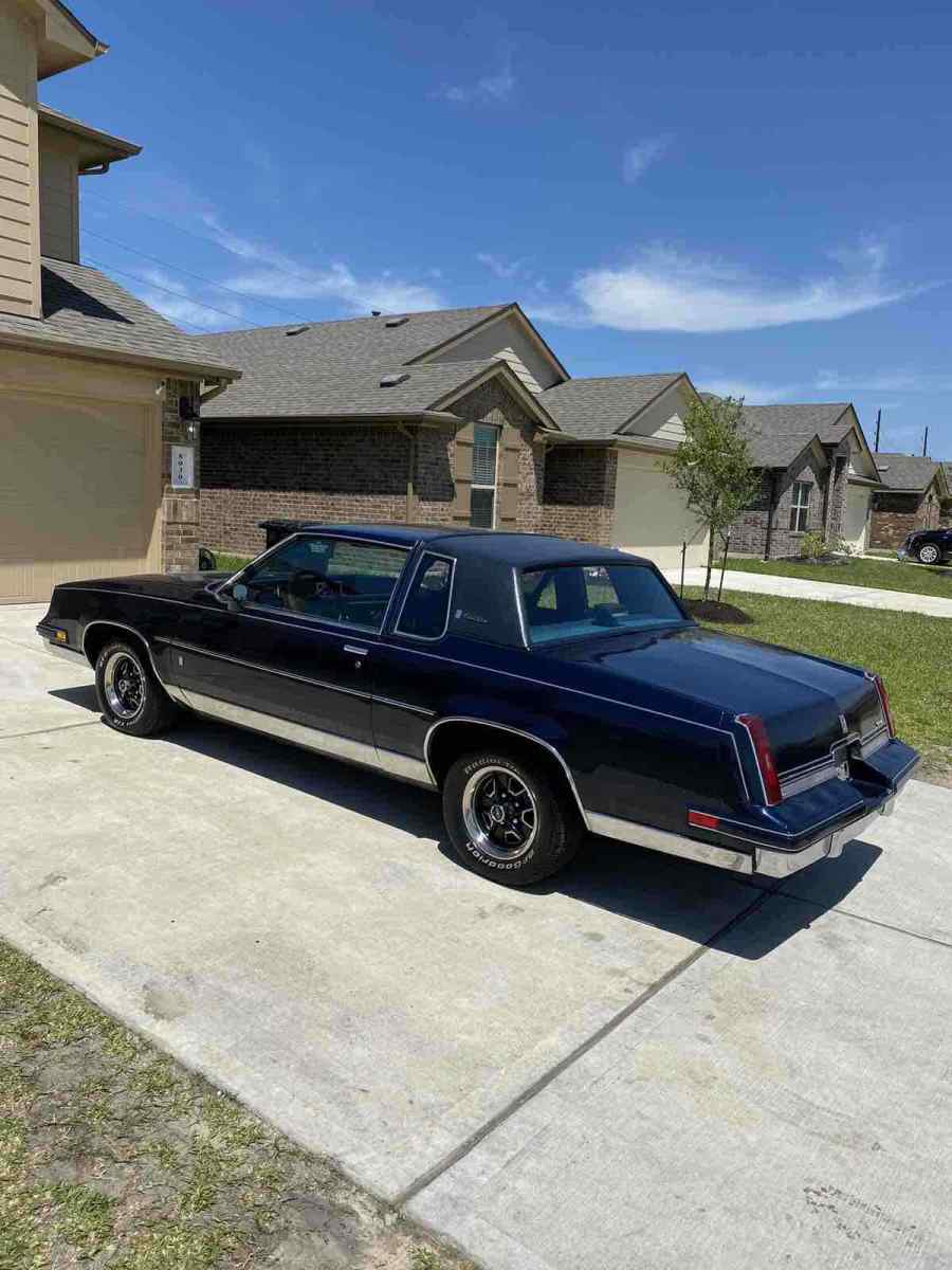 1986 oldsmobile cutlass supreme coupe blue rwd automatic brougham