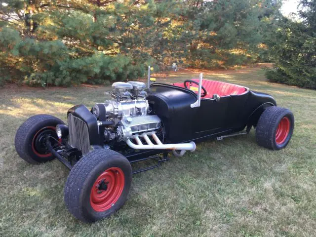 ford model t roadster with big block chevy and 6-71 blower. hot rod no reserve