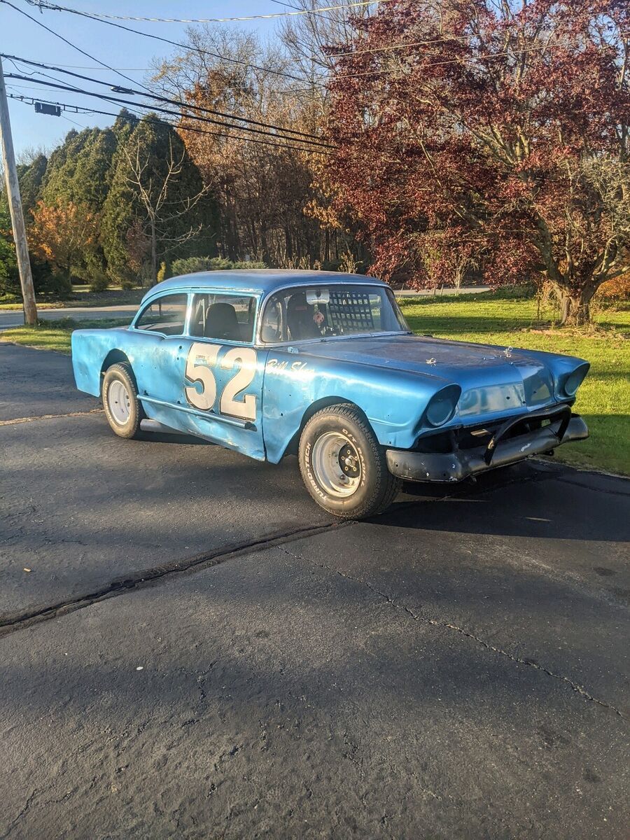 1956 chevrolet bel air blue rwd manual nascar
