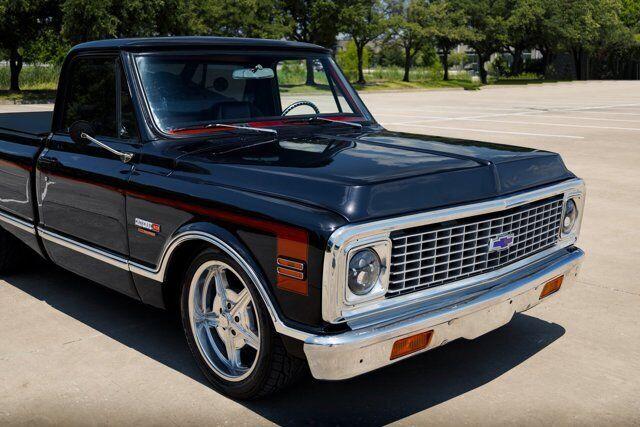 1972 chevrolet c10 ls pro touring custom 1111 miles black truck automatic