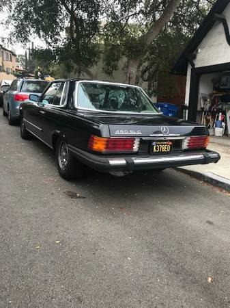 1979 mercedes 450 slc. rare black on black color