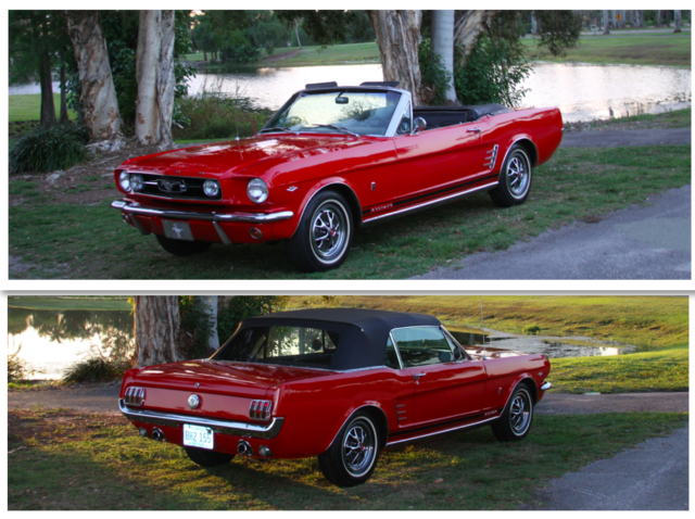 1966 ford mustang c code convertible gt package 289 auto powersteering powertop