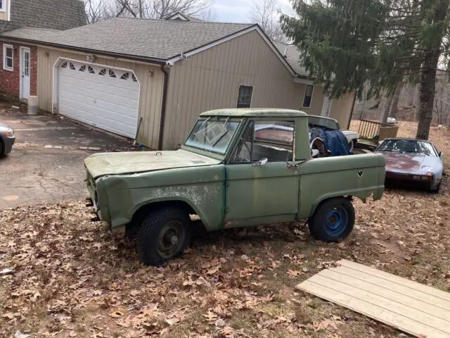 1966 ford bronco green rwd manual truck