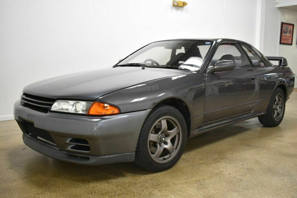 1989 nissan gt-r skyline r32 58,500 miles gray coupe v6 2.6l manual