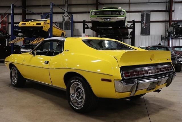 1972 amc amx javelin 85490 miles canary yellow coupe 401 v8 automatic