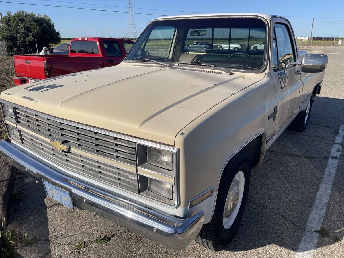 1984 chevrolet c20 pickup brown
