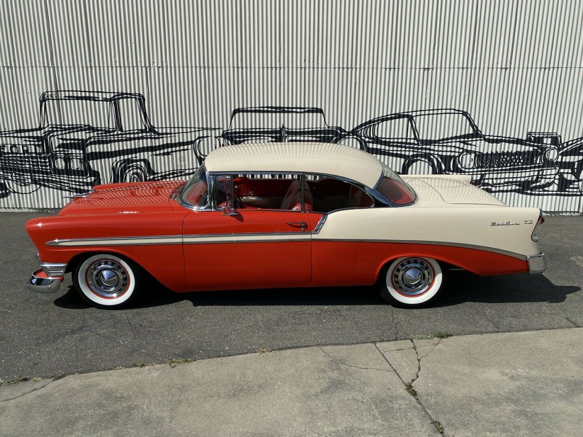 1956 chevrolet bel air 10191 miles red hard top
