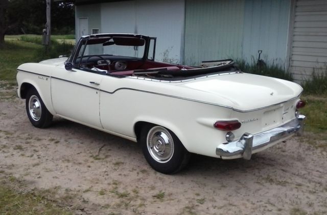 1960 studebaker lark convertible. nice floors! beautiful interior!