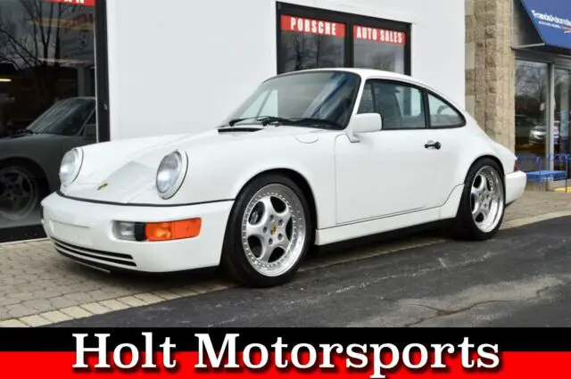 ***1990 porsche 911 (964) carrera coupe, grand prix white/black sport seats!!***