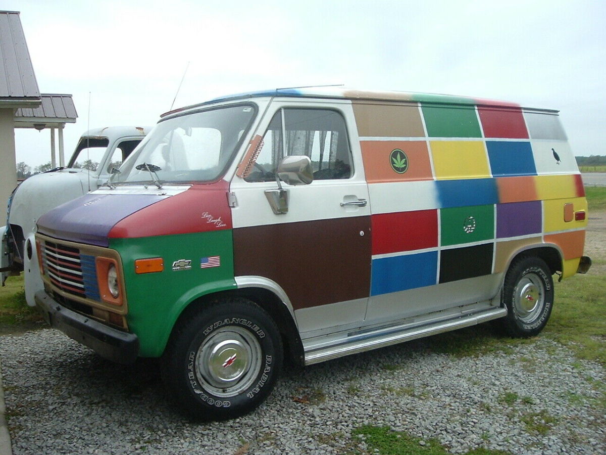 1976 chevrolet g10 van--hippie van--rat rod--hot rod--project
