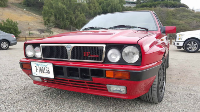 1989 lancia delta integrale hf 8v red martini