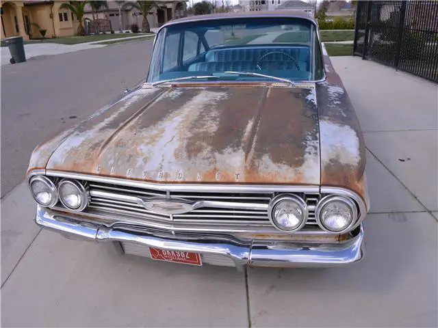 1960 chevrolet biscayne 30,925 miles white sedan 235 cid i6 manual