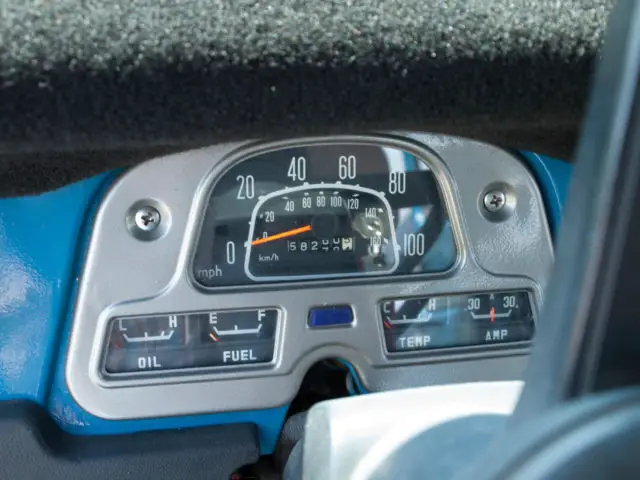 1977 toyota fj40 land cruiser manual transmission (blue) 6 cylinder 58,280 miles