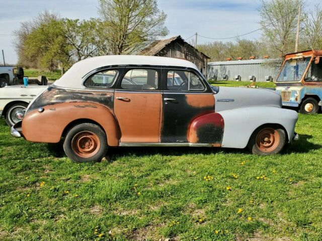 solid 1948 chevrolet fleetmaster 4 door sedan project 235 engine clear ks title!