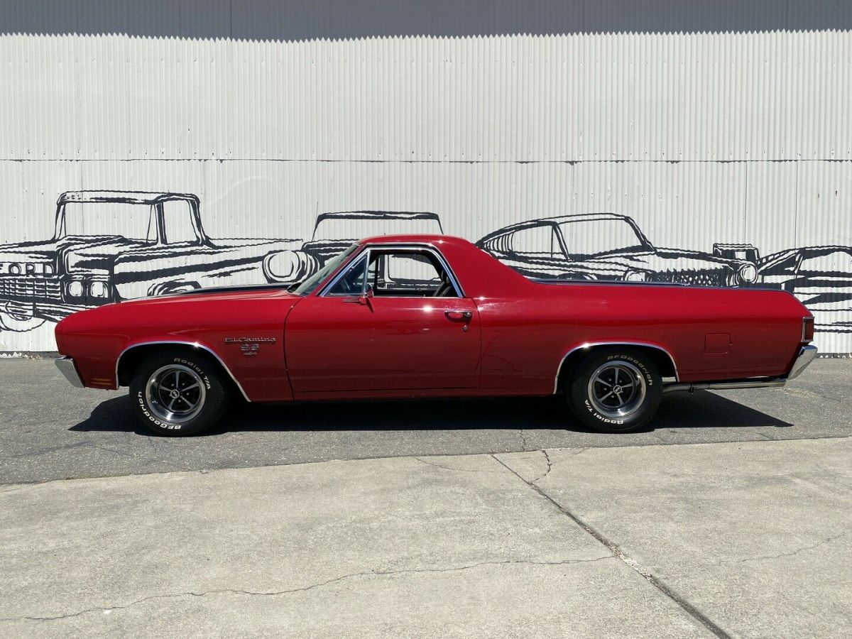 1970 chevrolet el camino 1593 miles red truck