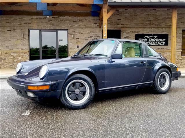 1987 porsche 911 targa g50 beautiful marine blue metallic clean carfax