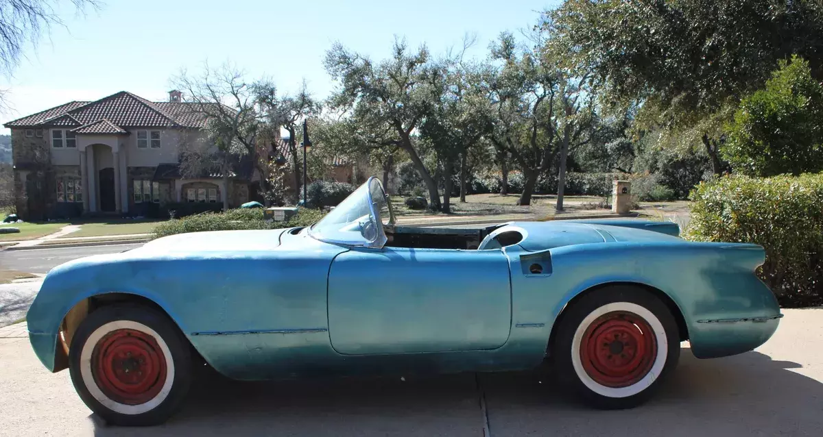 1954 corvette project, chassis, title, vin, drive train, body, restorod, custom