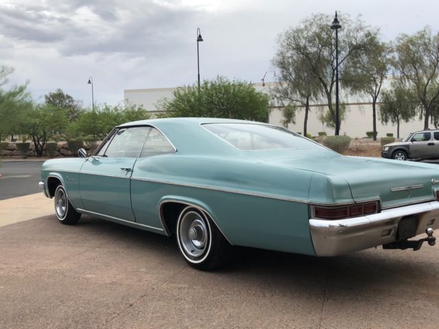 no reserve 1966 chevrolet impala l6 sports coupe 83k original miles 3 speed
