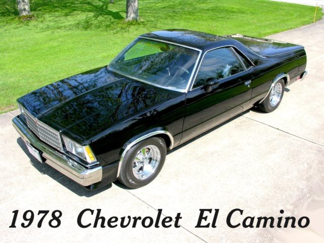 1978 chevrolet el camino 350 v8 "l" engine ss super sport black elcamino truck