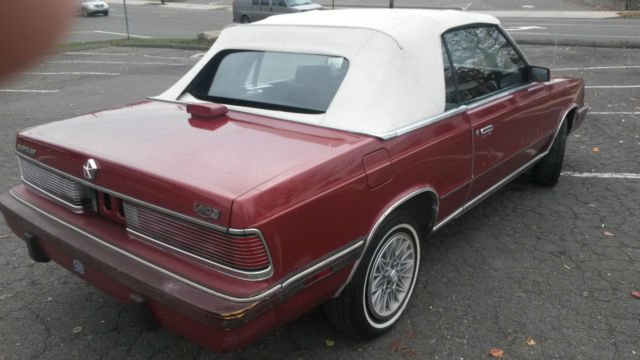 1986 chrysler lebaron convertible, original classic,needs a little tlc,nice!!!