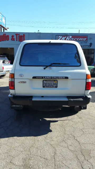 1993 toyota land cruiser fj80 1fze factory 80 original low mileage 80k white tlc