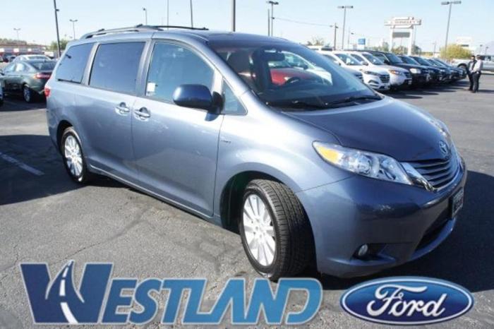 2016 toyota sienna xle 7-passenger awd xle 7-passenger 4dr mini-van for sale in roy, utah