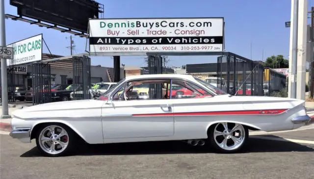 1961 chevrolet impala snow crest white bubbletop