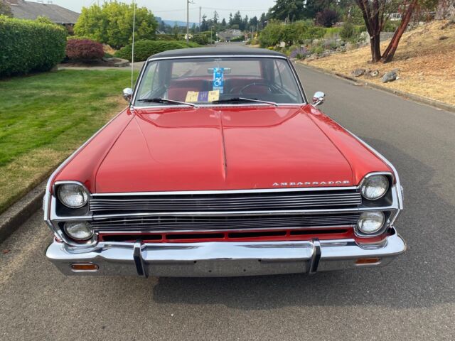 1966 amc ambassador coupe red rwd automatic dpl
