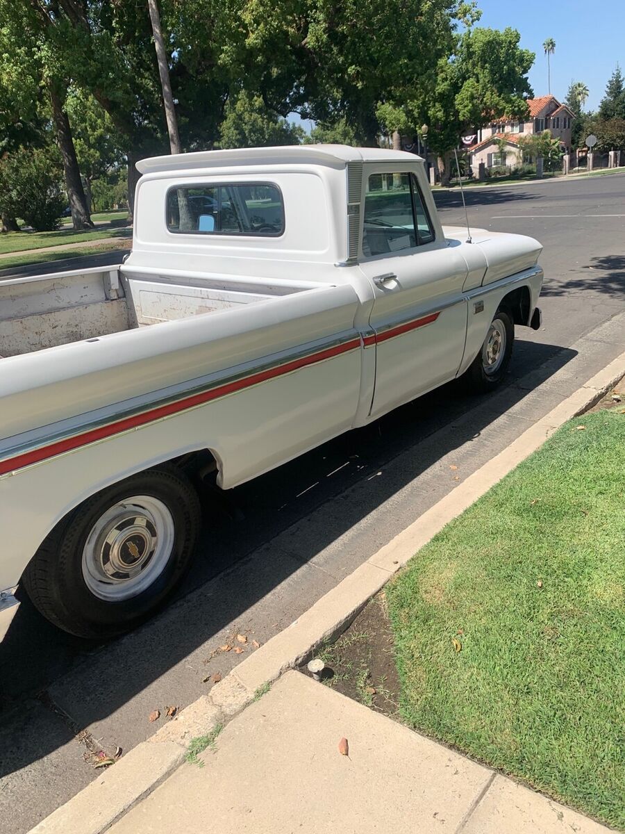 1965 chevrolet c-10 pickup white rwd automatic c10